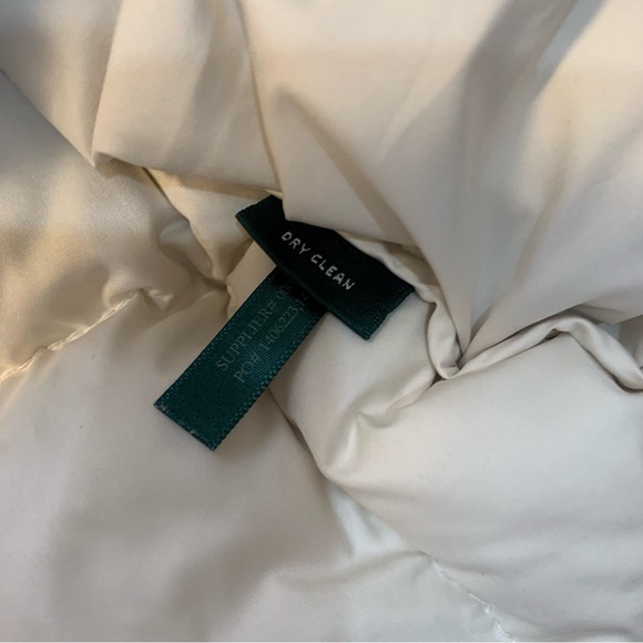 Lauren Ralph Lauren Quilted Puffer Down Duvet Zip Snap Button Puffer Jacket - Picture 9 of 15